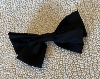 Black HairBows with Hair Clips