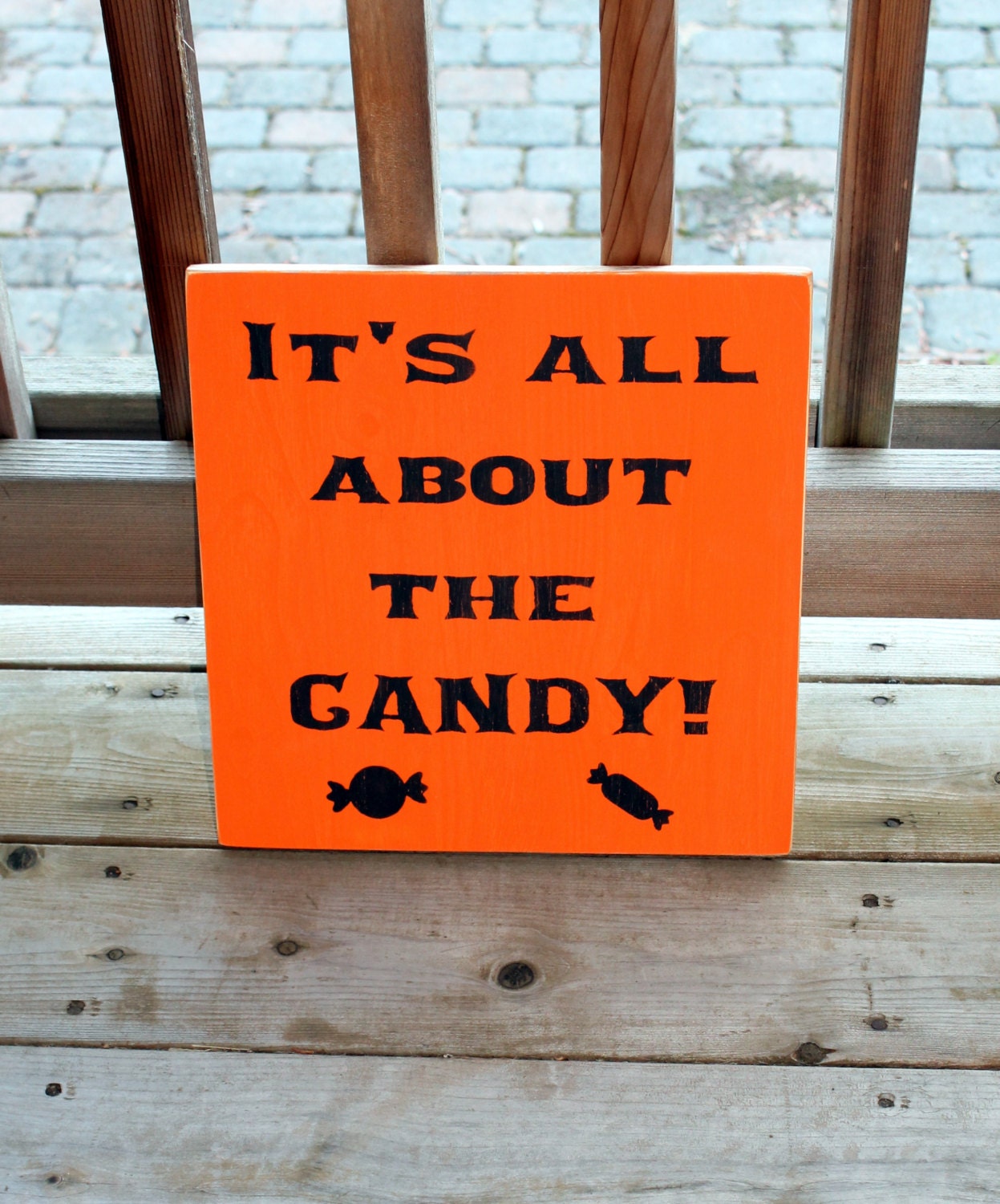 Halloween Wood Sign Funny Halloween Sign It's All About Etsy