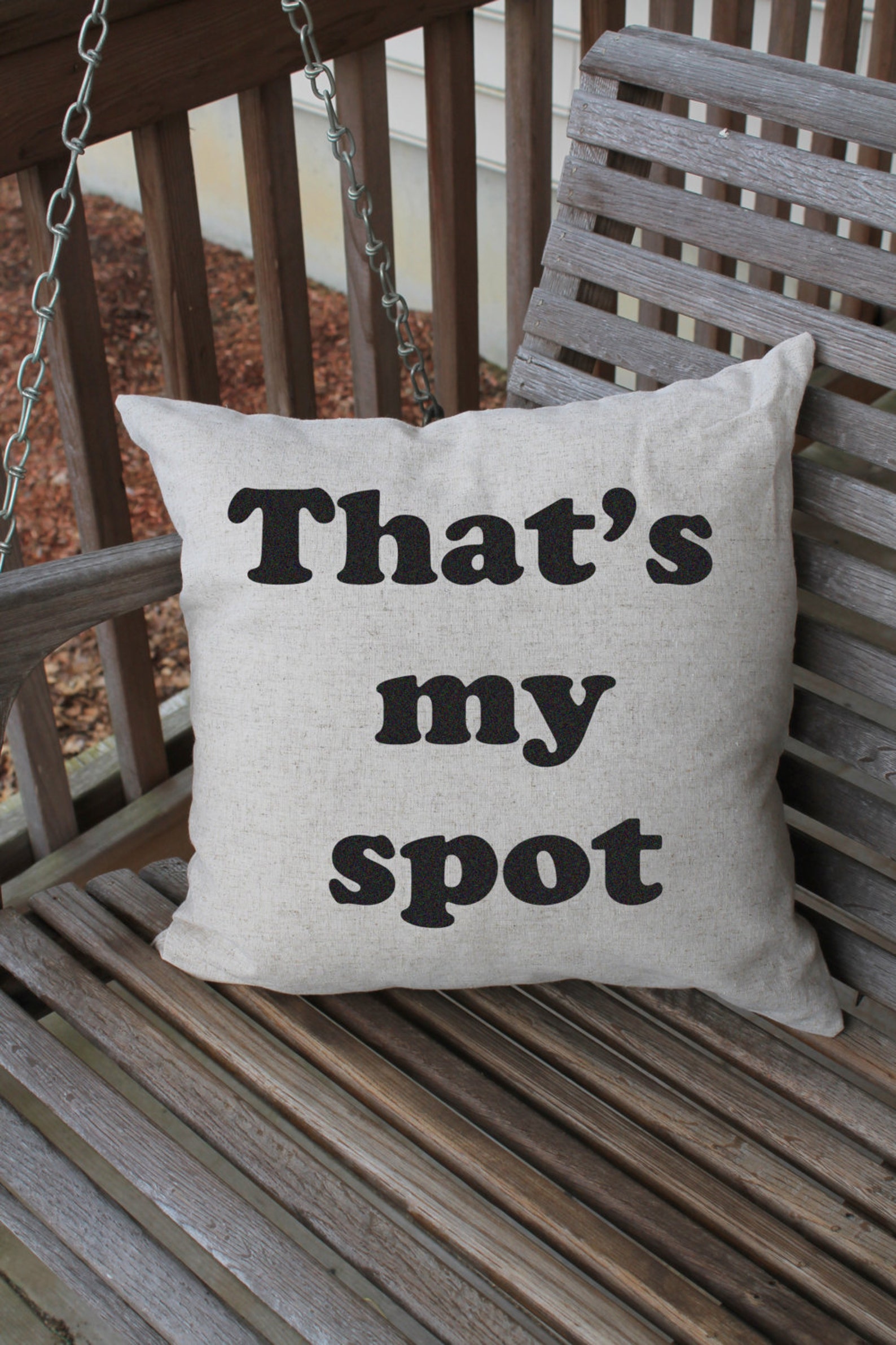 Pillow Cushion Cover That's My Spot Funny Pillow Cover Etsy