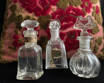 Vintage Russian Glass Perfume Bottles