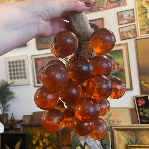 Lucite Grapes Etsy