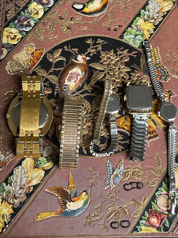 Vintage Lot of 5 Watches Bulova Benrus Jules Jurg… - image 8