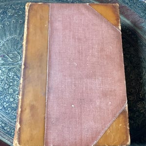 Antique Book Leather Bound Poetical Works of Walter Scott