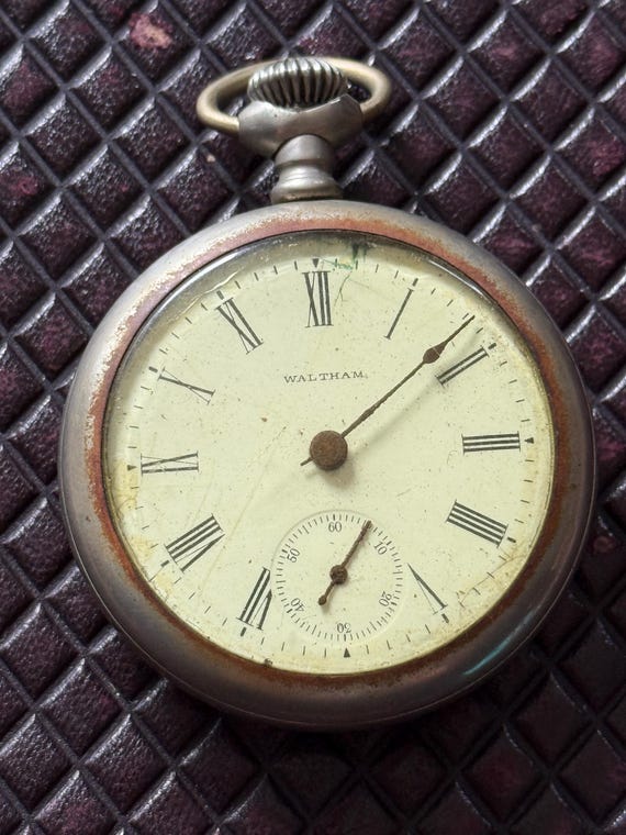 Antique Waltham American Watch Co Large Pocket Watch