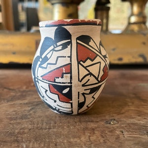 Vintage Southwest Pottery Jemez Pueblo Mini Pot Art Gift Home Decor
