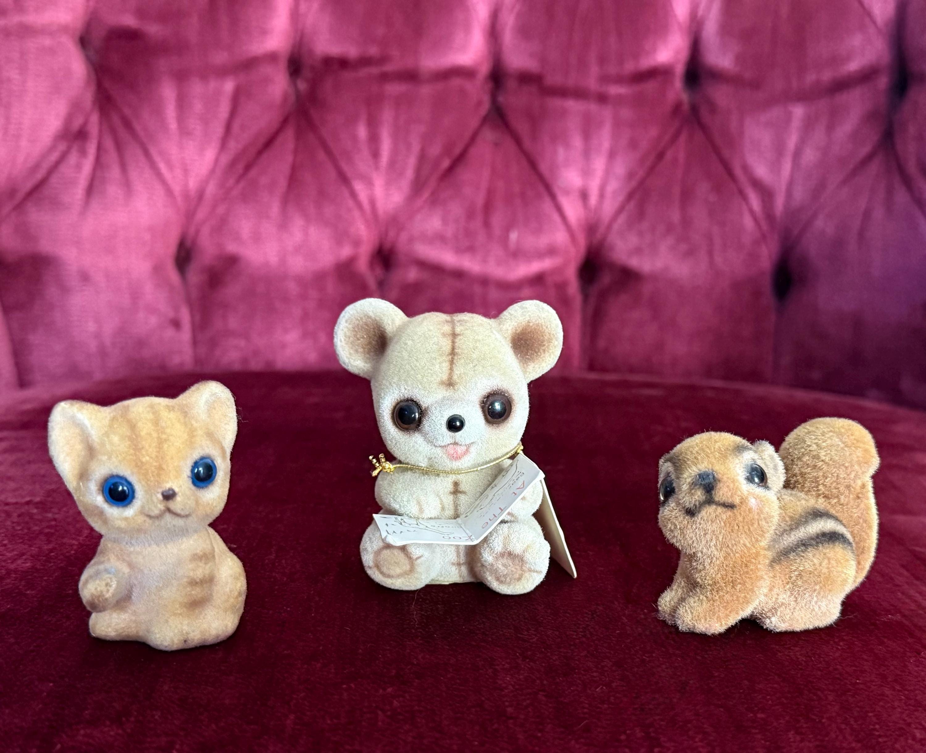 Miniature Flocked Animal