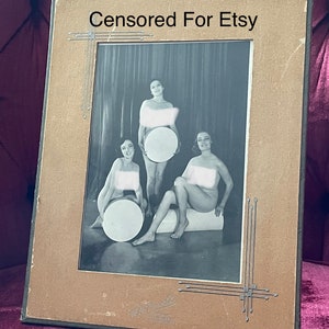 Vintage Pinup Nude Model Framed Photo Detroit Photographer Pacific Cine
