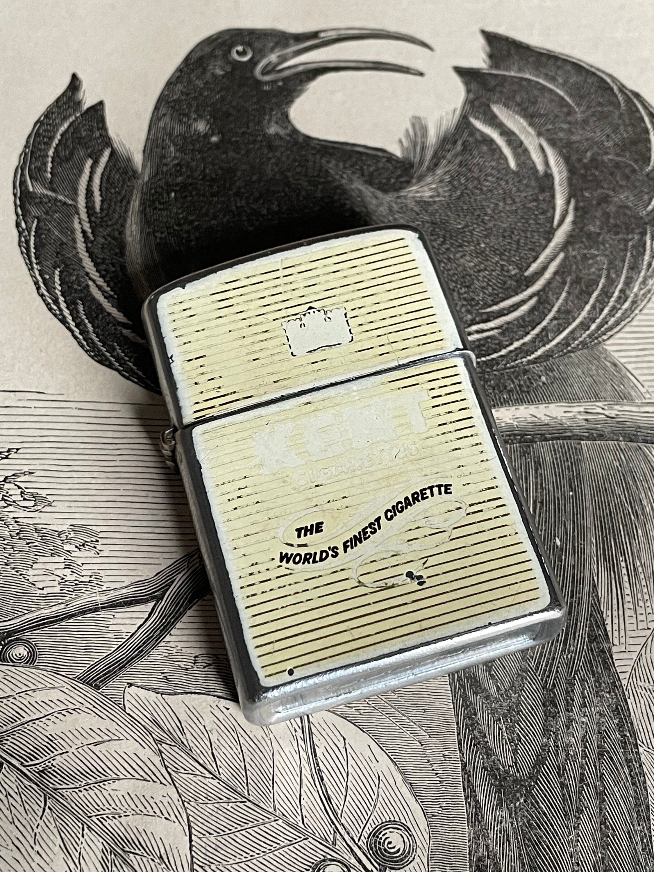 ビンテージ風　黒板 Vintage Kent Cigarettes Flip Top Lighter Hudson Japan - Etsy