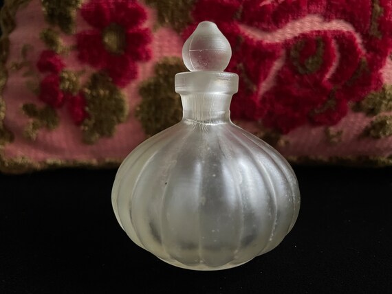 Vintage Crystal Glass Perfume Bottles Roses Floral - image 6