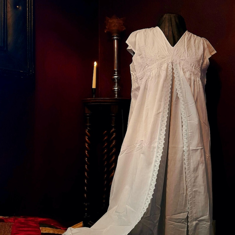 Goth Night Robe Victorian Goth Nightgown - Etsy