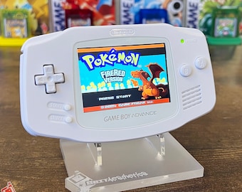 Custom IPS V3 Backlit Nintendo Gameboy Advance Solid White by 8bitAesthetics