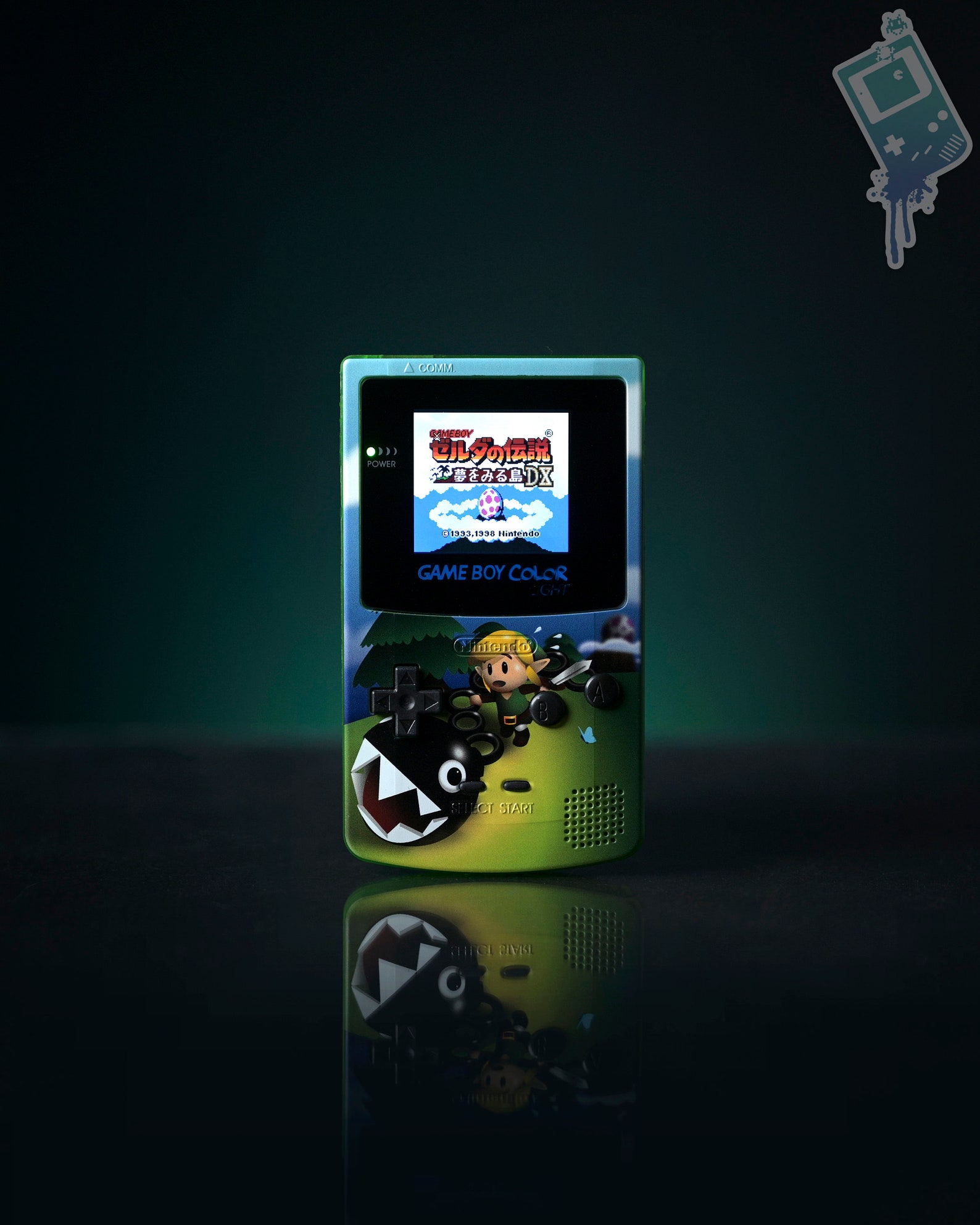 Custom Backlit Nintendo Gameboy Color "Artist Series" - Link