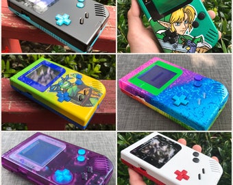 YOUR CHOICE Custom Backlit Original Nintendo Gameboy for Retro Gaming in the dark or LSDJ Chiptune