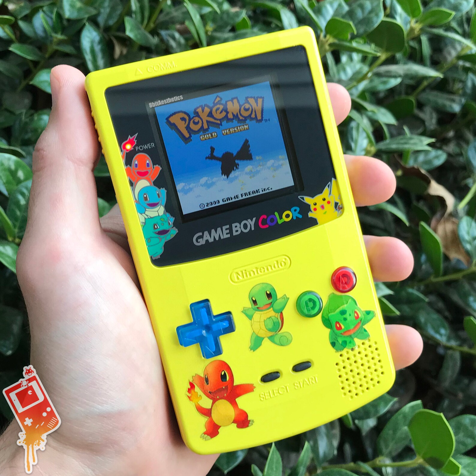 Custom Backlit Nintendo Gameboy Color Pokemon Gen 1 Squirtle | Etsy