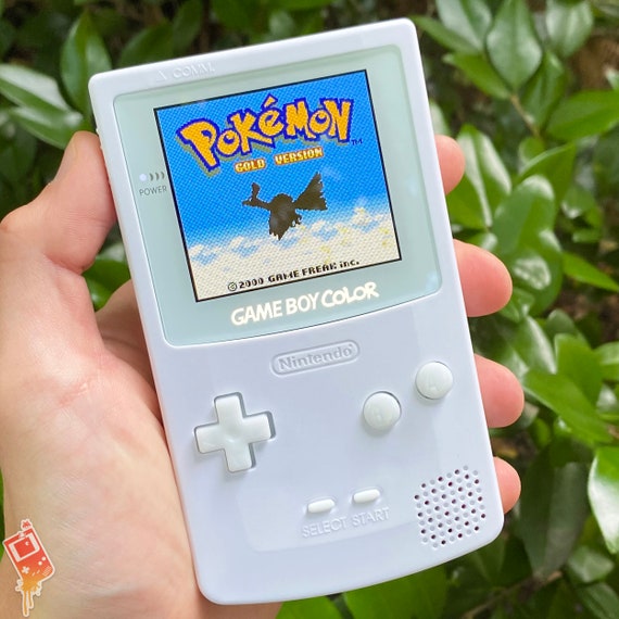 Custom Backlit IPS XL Nintendo Gameboy Color Solid White by