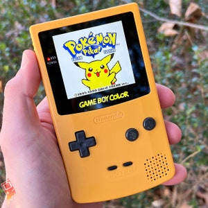 Custom Backlit IPS XL Nintendo Gameboy Color Dandelion Yellow by