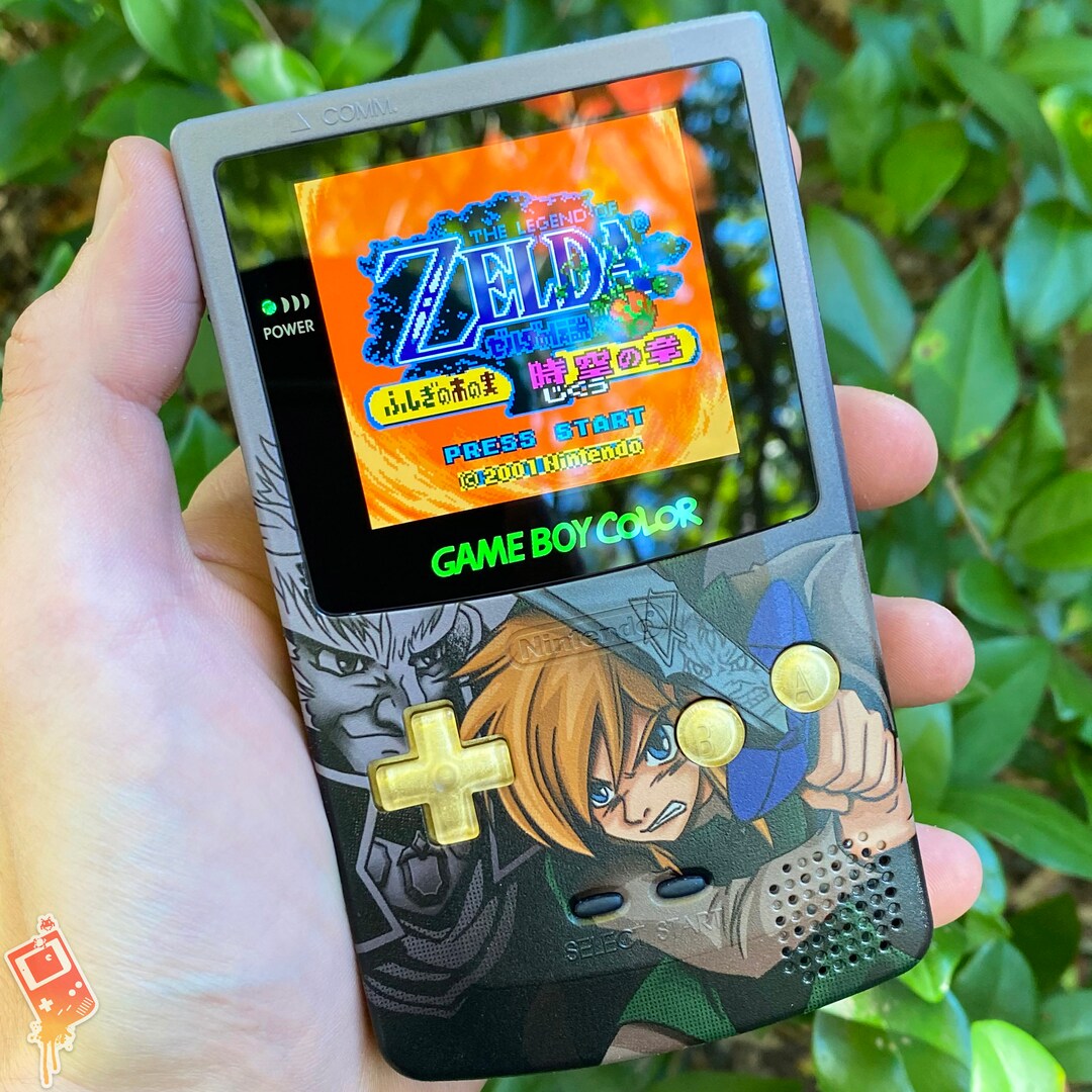 Custom Backlit Nintendo Gameboy Color IPS XL artist Series Battle Link ...