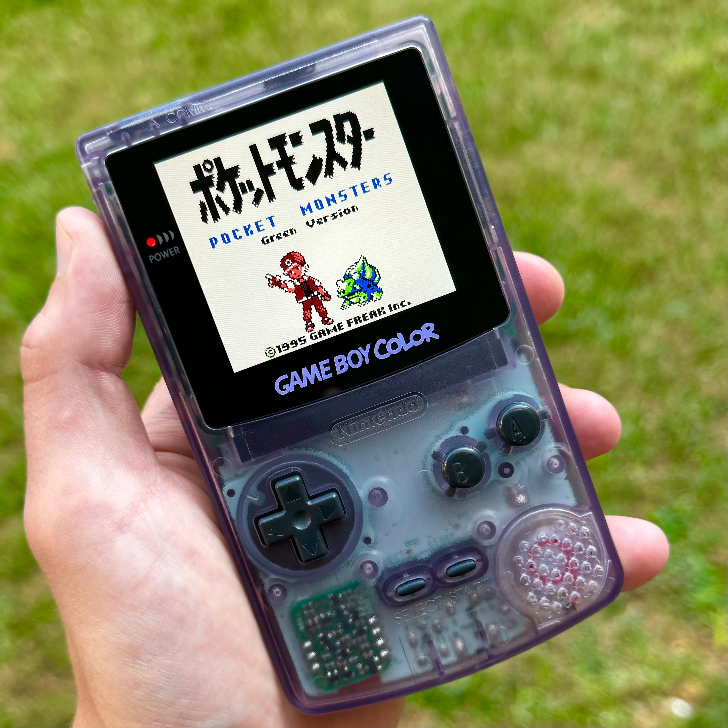 Custom Backlit IPS XL Nintendo Gameboy Color Atomic Purple by