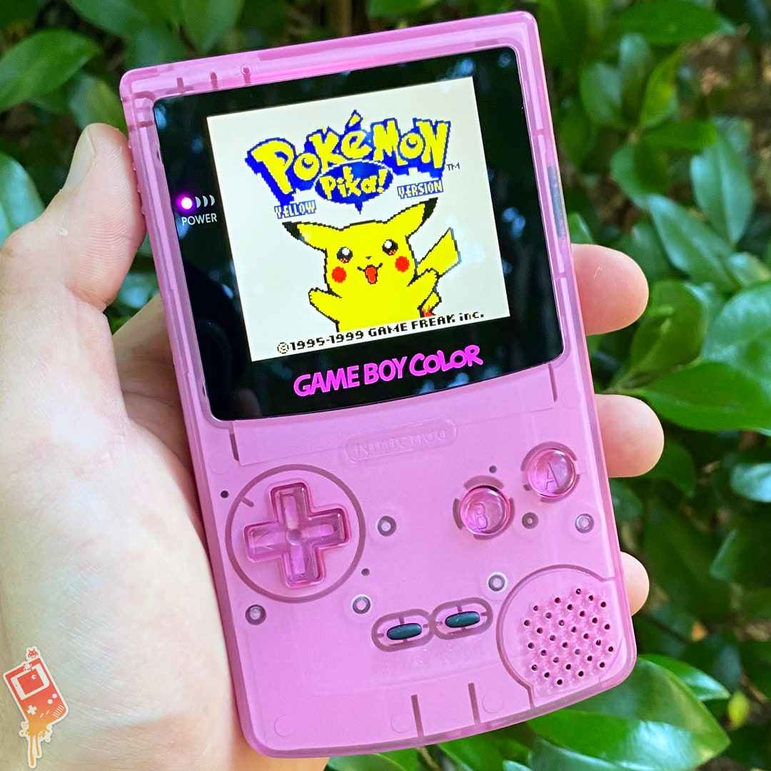 Custom Backlit IPS XL Nintendo Gameboy Color Semi-transparent PINK by ...