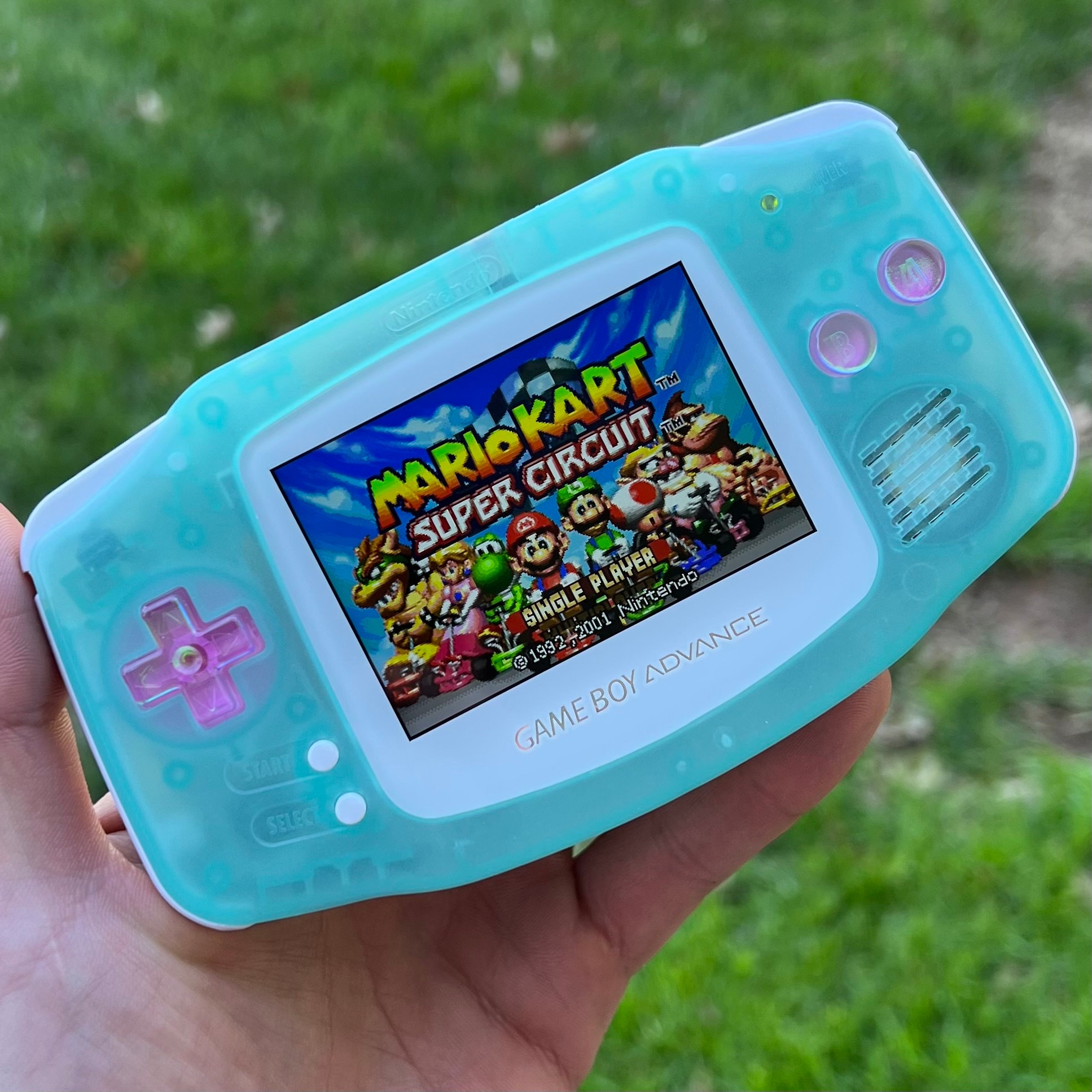 希少になる IPS Custom V3 Mint Clear Advance Gameboy Nintendo Backlit Nintendo Switch
