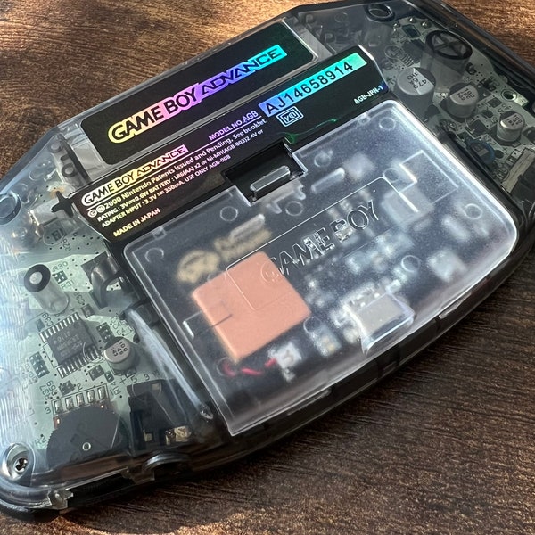 Batterie rechargeable usb-c Gameboy Advance 1800 mah (à ajouter uniquement - lisez la description complète de l'article avant de l'acheter)