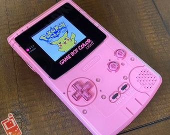 Descolorar Incompetencia morfina Custom Backlit Nintendo Gameboy Color Clear Pink by - Etsy