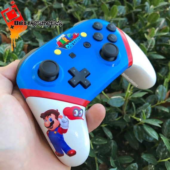 Custom Super Mario Odyssey Themed Nintendo Switch Pro | Etsy