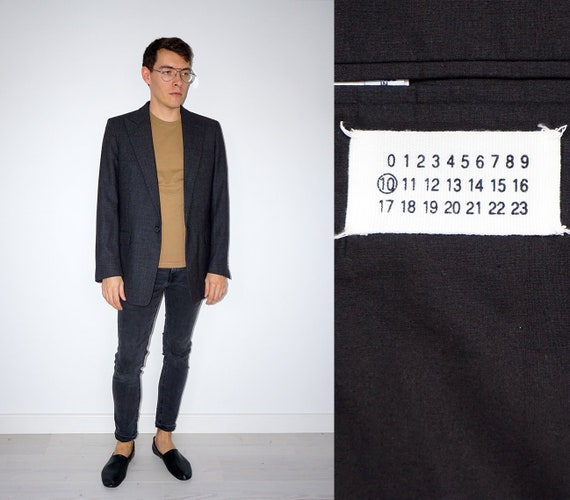 Men's Maison Martin Margiela wool gray blazer jack