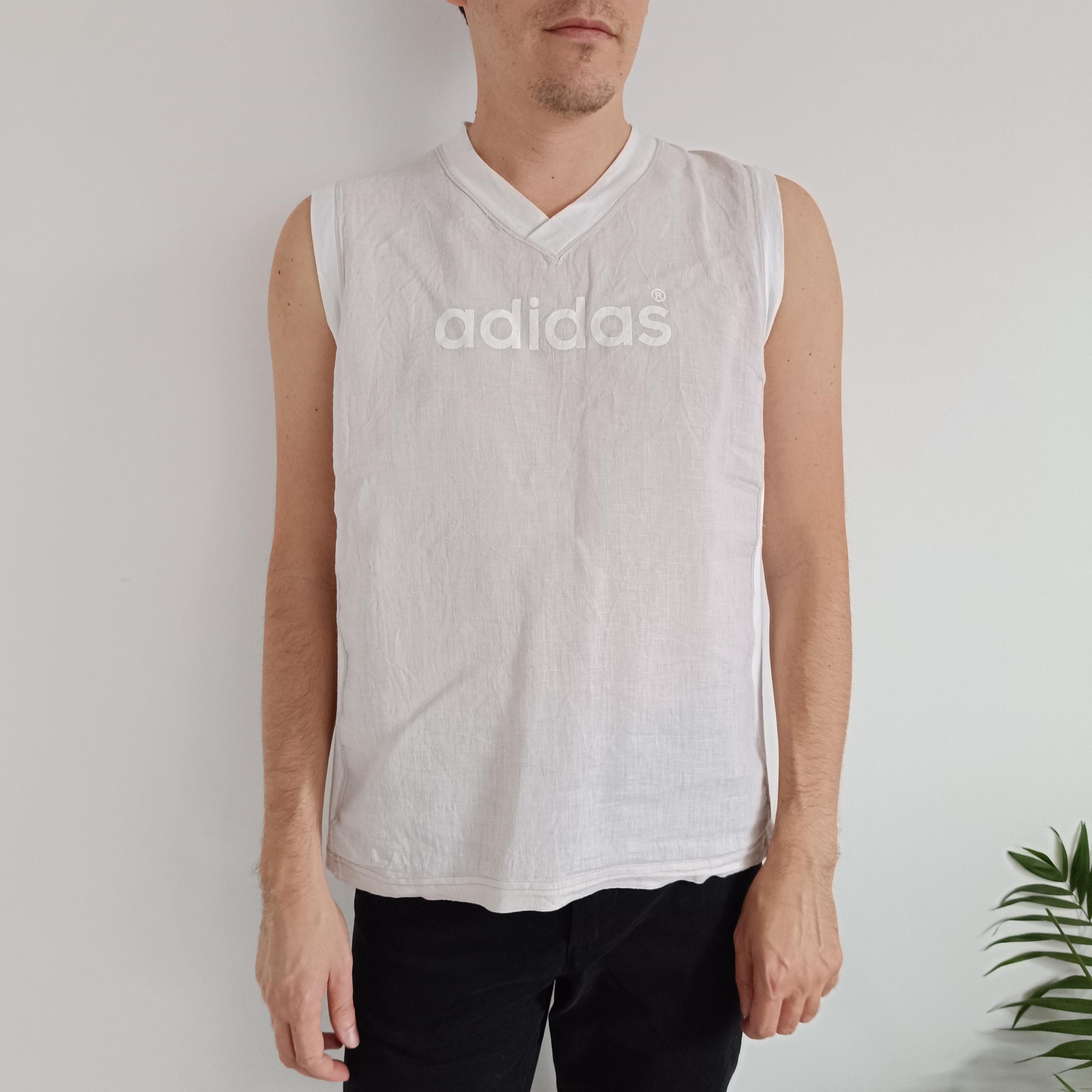 ✅USA製 90s vintage adidas tanktop old Vintage 90s Adidas Trefoil Tank Top T Shirt Vtg 1990s