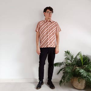 90&#39;s vintage men&#39;s striped shirt