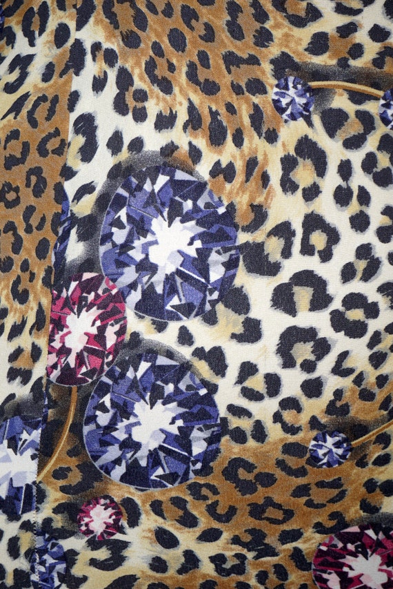 ESCADA vintage silk diamond-leopard printed maxi … - image 6