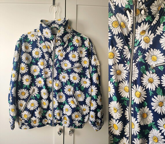 【Vintage】flower jacket Antique_flowers-Bomber-Front.