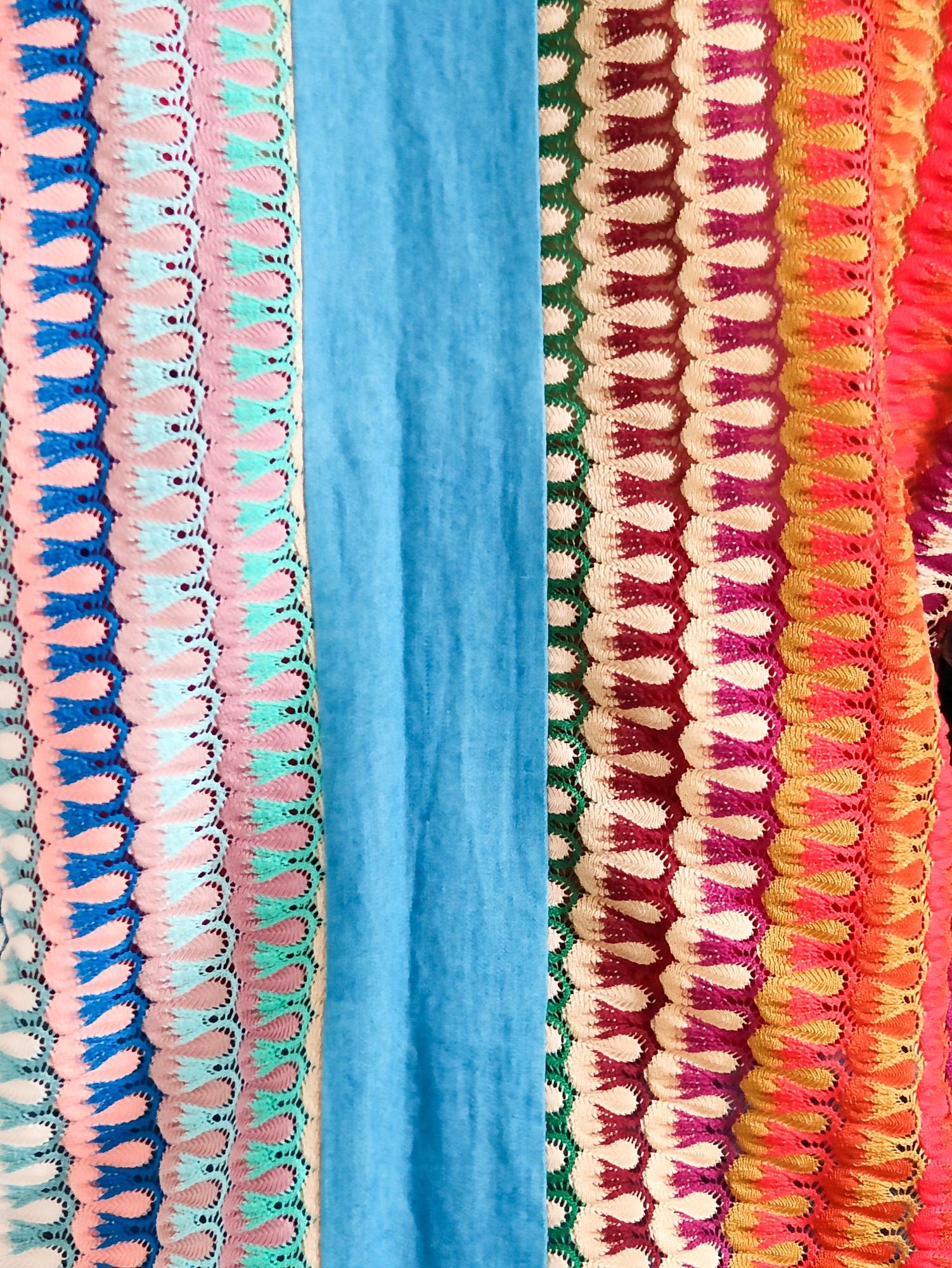 90's Machine Knitted Multi Color Cardigan - Etsy