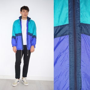 90&#39;s vintage gender neutral windbreaker jacket