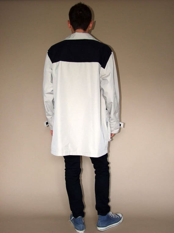 90's vintageArmani Jeans men's beige-black coat/j… - image 5