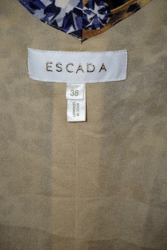 ESCADA vintage silk diamond-leopard printed maxi … - image 7