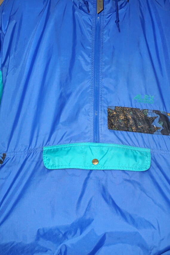 Veste Imperméable Coupe-vent Vintage Arena - Taille M (38), Bleu, Occasion Très Bon état