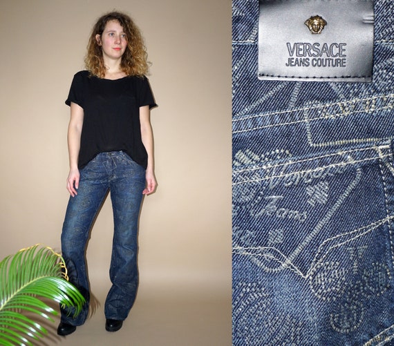 versace denim pants