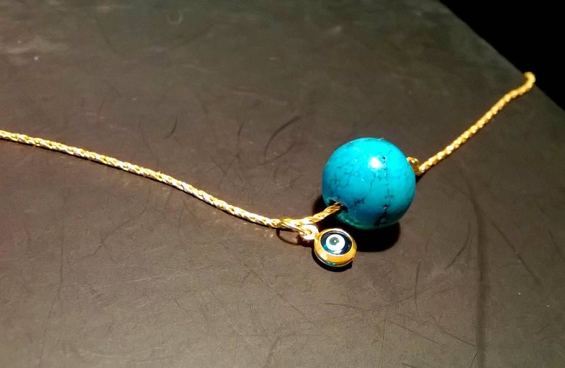gift for her,evel eye NECKLACE PENDANT TURQUOISE Eye Silver or Goldplated Silver Turquoise jewelry gemstones necklaces crystal jewellery