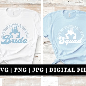 Maus Bachelorette Squad SVG Bundle: Braut & Braut Party Shirts (Digitaler Download)