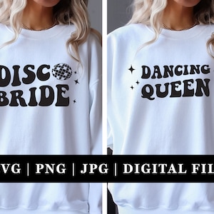 Disco Bachelorette SVG Bundle | Disco Bach Party | One Last Disco | Disco Cowgirl | Bachelorette Shirt SVG Bridesmaids Shirts