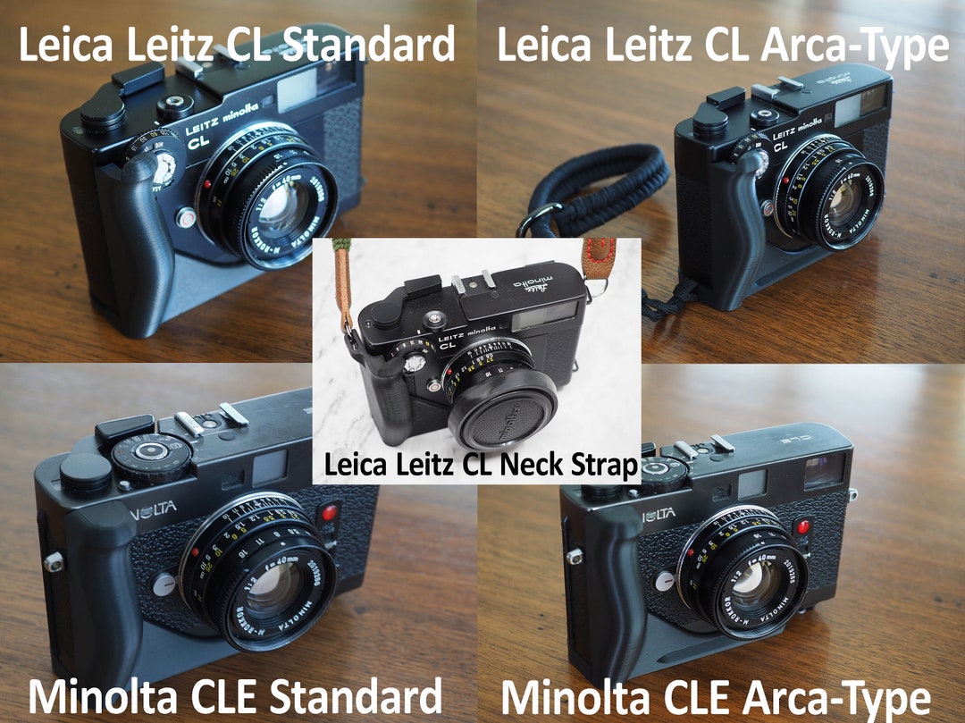 Leica Leitz Minolta CL CLE Hand Grip Standard, Neck Strap & Arca