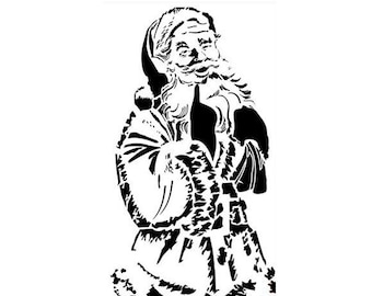 Santa Claus Stencil Santa