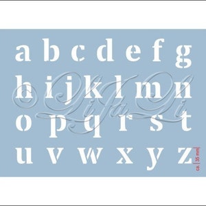 Stencil-Letters A-Z-lowercase letters... image 1