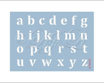 Stencil-Letters A-Z-lowercase letters...