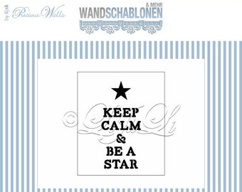 Stencil typography-"Be a Star"