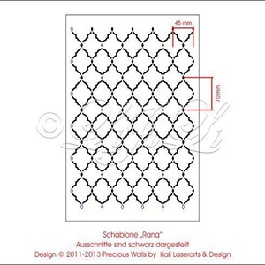 Schablone Orientalisches Design Rana S Bild 2