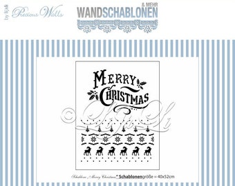 Stencil-"Merry Christmas" typography