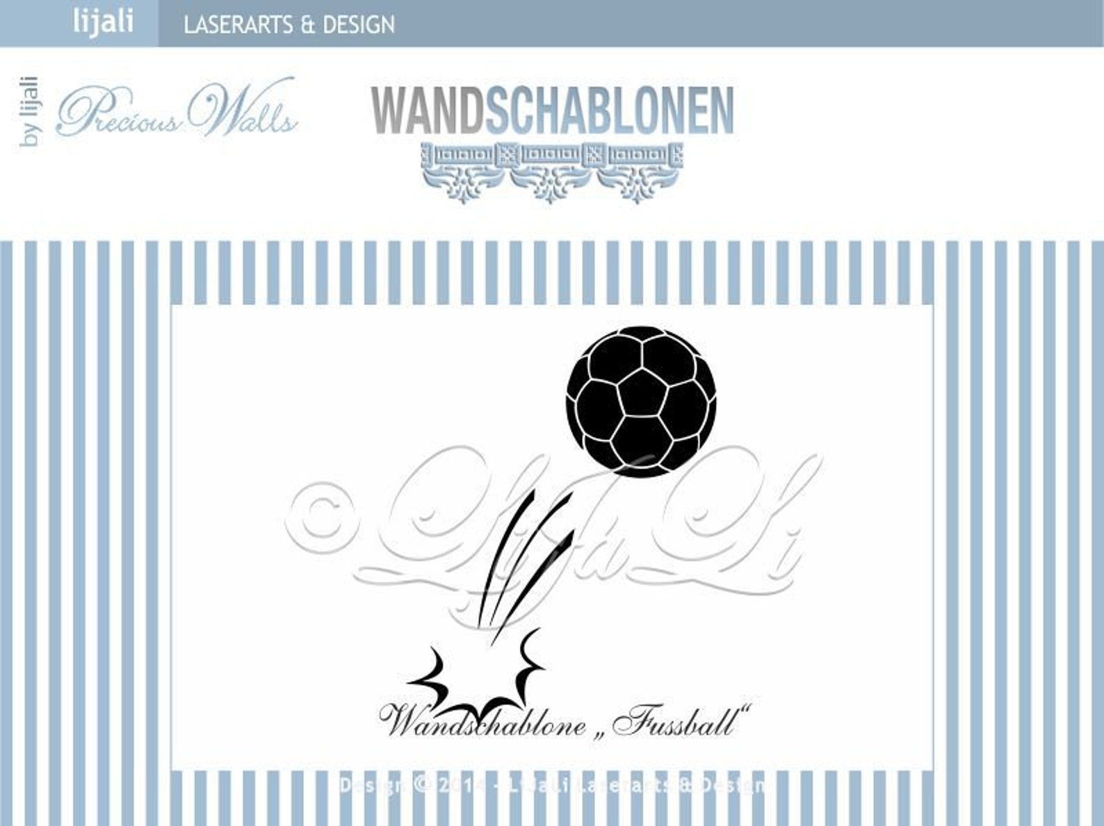  Schablone - Fußball - mehrteiliges Set - Etsy.de Motiv 