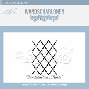 Wandschablone Rabia XL All-over Design Bild 2